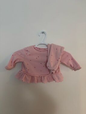 OshKosh B'gosh Pink Ruffle Hem Two-Piece Set